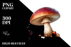 Glossy Mushroom Summer PNG Product Image 2