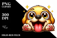 Colorful Baby Labrador Retriever PNG Product Image 2