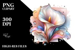 Calla Lily, Pastel PNG Product Image 1