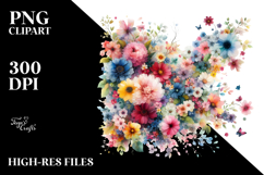 Colorful Flower Painting PNG Product Image 2