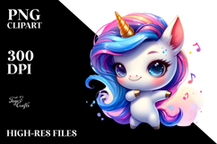 Creative Dancing Unicorn, Unique PNG Product Image 2