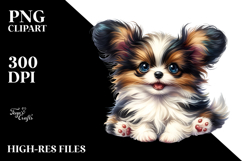 Cute Baby Papillon PNG Product Image 2