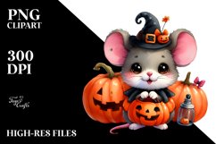 Cute Baby Mouse Halloween Clipart Product Image 3