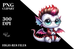 Watercolor Baby Dragon PNG Product Image 2