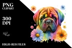 Cute Vibrant Mastiff Clipart Product Image 3