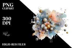 Pastel Glossy Shiny Cosmos | Sublimation | Clipart Product Image 3