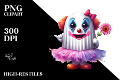 Funny Clown Ghost PNG Product Image 2