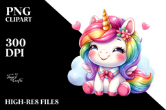 Cute Funny Unicorn PNG Product Image 2