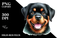 Cute Baby Rottweiler, Transparent PNG Product Image 2