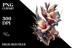 Artistic Gladiolus Watercolor Design Product Image 2