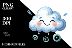 Smiling Cloud PNG Product Image 2