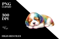 Sleeping Baby Puppy | Sublimation | Clipart Product Image 2
