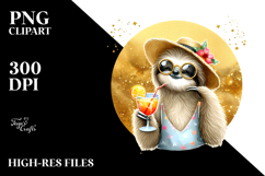 Hipster Sloth Painting, Transparent PNG Product Image 2