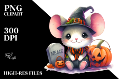Adorable Baby Mouse Halloween Drawing | Sublimation | Product Image 2