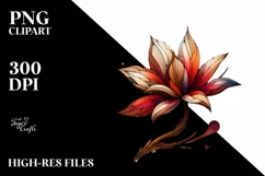 Wooden Stained Magnolia Clipart Product Image 1