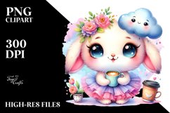 Baby Rabbit with Tutu, Vibrant PNG Product Image 2