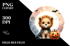 Cute Digital Halloween Bee PNG Product Image 2