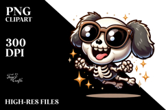 Cartoon Skeleton Oversized Sunglasses PNG Product Image 2