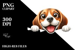 Crazy Furr Beagle Watercolor | Sublimation | Clipart Product Image 3