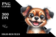 Excited Baby Dog Clipart Product Image 1