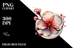 Abstract Cherry Blossom PNG Product Image 2