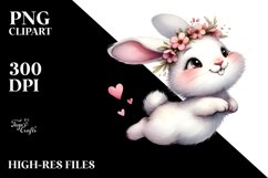 Silly Cartoon Rabbit Jumping PNG Product Image 2
