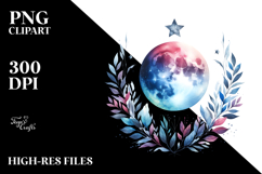 Abstract Moon with Foliage Product Image 2