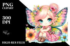Colorful Cute Fairy Halloween Clipart Product Image 1