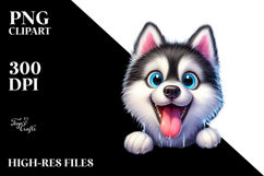 Crazy Husky Watercolor Ice Landscape Clipart Product Image 2