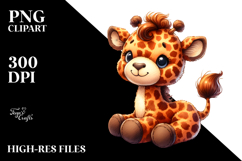 Colorful Baby Old Plush Giraffe Product Image 2