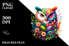 Vibrant Owl with Plant Leaves, 20 oz Tumbler Product Image 2