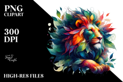 Abstract Lion Plant Leaves PNG Product Image 2