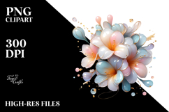 Abstract Watercolor Freesia, PNG Product Image 2