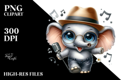 Cute Baby Elephant PNG Product Image 2