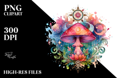 Magical Celestial Mushroom, PNG Product Image 2