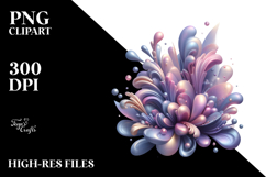 Lavender Splash Watercolor Design Product Image 2
