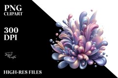 Lavender Splash Watercolor Design Product Image 3