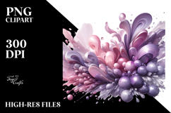 Shiny Lavender Summer Watercolor Product Image 2