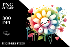 Colorful Heart with Hanging Hearts PNG Product Image 2