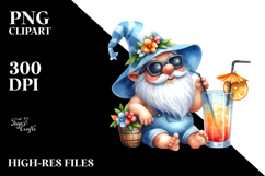 Cute Gnome Cocktail Summer PNG Product Image 2
