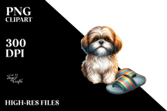 Cute Watercolor Shih Tzu Clipart Product Image 2