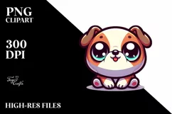 Funny Baby Bulldog Clipart Product Image 1