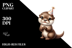 Cute Baby Otter PNG Product Image 2