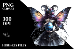 Gothic Fairy with Easter Egg PNG Product Image 2