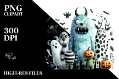 Monster Watercolor PNG Product Image 2