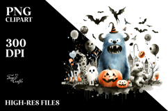 Monster Watercolor PNG Product Image 2