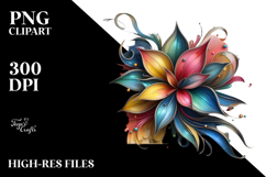 Colorful Daffodil PNG Product Image 2