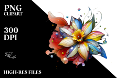 Colorful Daffodil PNG Product Image 2