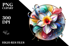 Colorful Daffodil PNG Product Image 2