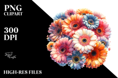 colorful gerbera glossy petals | Clipart Product Image 2